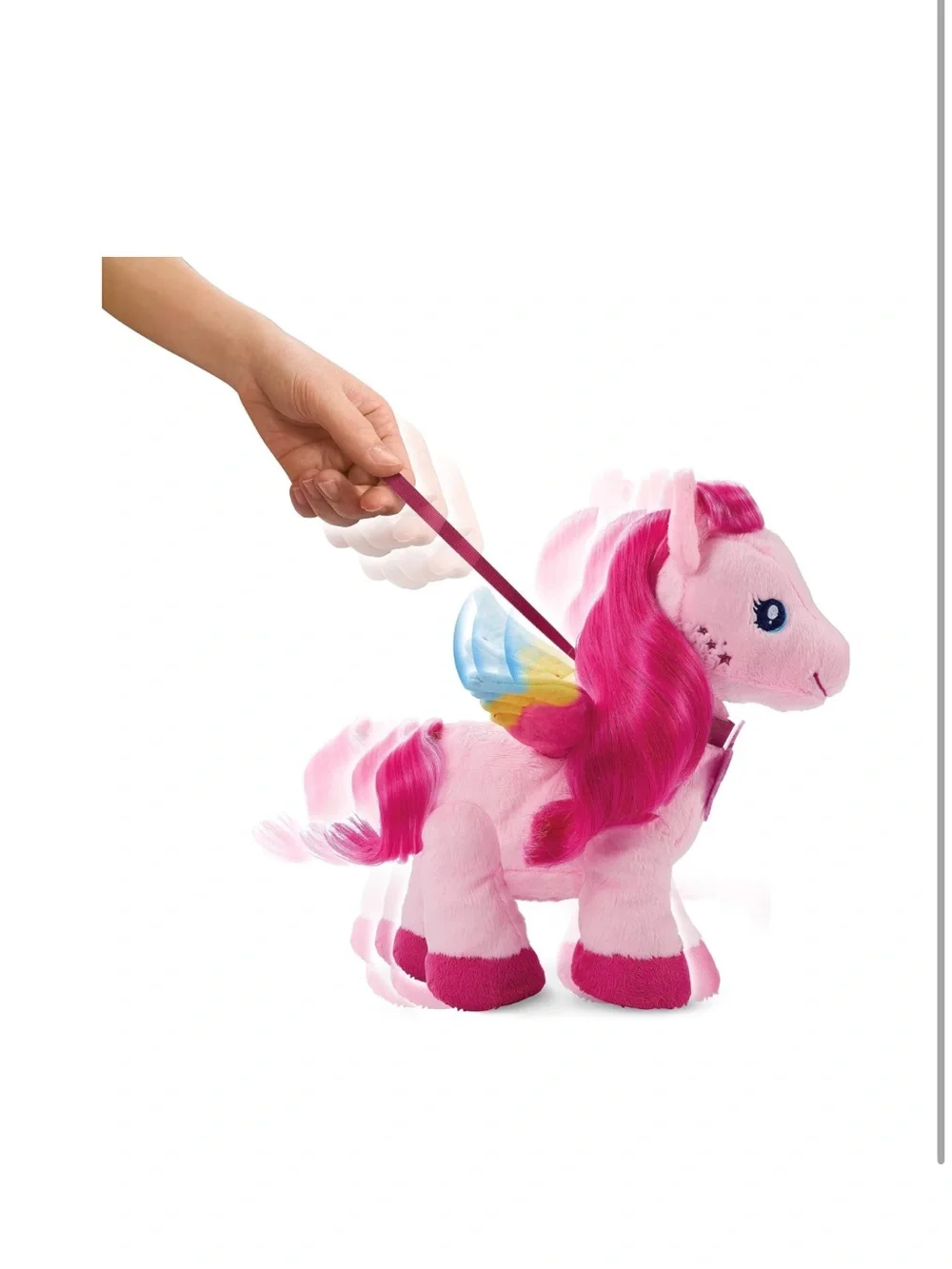 Barbie Walk & Flutter Pegasus Plush Toy, 11-inch Walking Plushie